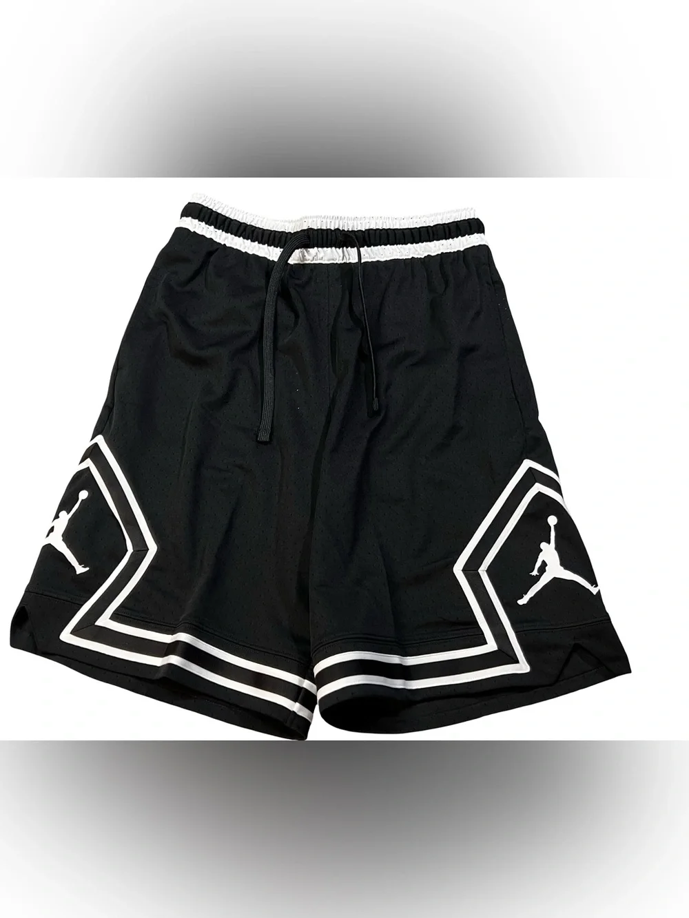 Nike men’s air Jordan Dri-FIT Mesh basketball Shorts diamond Black size small